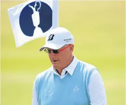  ?? Picture: Getty. ?? Sandy Lyle said a swing adjustment helped solve a nerve-end problem which left him feeling his right hand was being “tortured”.