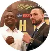  ??  ?? Dillian Whyte, left, and Joseph Parker.