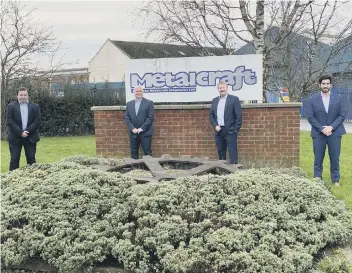  ??  ?? The new senior management team, from left, Martin Lawrence, Martin Johnson, Ian Bannister and Chris Duggan