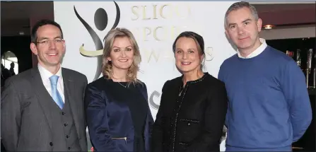  ??  ?? Roger Murray, Managing Partner, Callan Tansey Solicitors, Lorraine McDonnell, Business Developmen­t Manager, Sligo Champion, Niamh Ní Mhurchú, Partner, Callan Tansey Solicitors and John Feerick, Managing Director, Sligo Champion, at the launch of the...