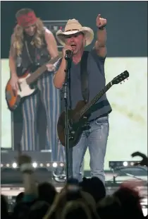  ?? MARK HUMPHREY — THE ASSOCIATED PRESS ?? Kenny Chesney performs “Beer In Mexico” at the CMT Music Awards on Monday, April 11 at the Municipal Auditorium in Nashville, Tenn.