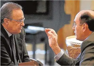  ?? // ABC ?? El presidente de ACS, Florentino Pérez, y el de Iberdrola, Ignacio Galán