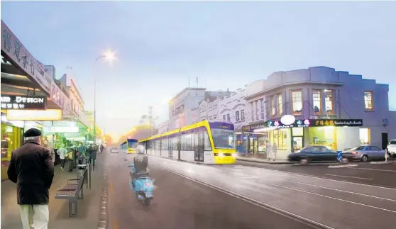  ??  ?? The light-rail project upgrades the town centres along Dominion Rd as high quality urban spaces.