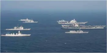  ?? PHOTOGRAPH: US Navy ?? Navies of US, Australia, Japan and India have come together to cooperate on taking up issues like freedom of navigation and open seas
