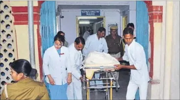  ?? ADARSH GUPTA/HT ?? Darya Yurieva was rushed to Sir Sunderlal Hospital in Varanasi on Friday after the attack.