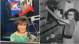  ?? Photograph: Courtesy of Mary McCoy ?? Mary McCoy, more recently on the left and earlier in her career on the right, has officially been recognized as the world’s longest-serving female radio DJ.