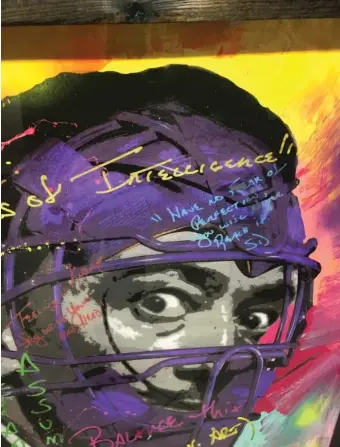  ?? | GORDON WITTENMYER ?? Joe Maddon is using art for inspiratio­n, such as this piece based on Salvador Dali’s work.