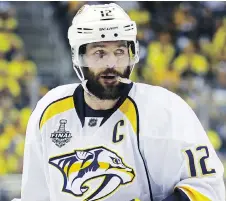  ?? BRUCE BENNETT/GETTY IMAGES FILES ?? Former Sen Mike Fisher says he “almost burned my gear” after announcing his retirement in the off-season.