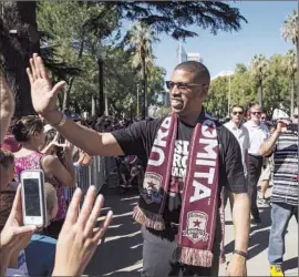  ?? Carl Costas
For The Times ?? at the state Capitol in 2010. The former NBA star got his first taste of celebrity as a high school athlete in Sacramento’s long- struggling Oak Park area.