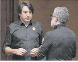  ?? Bernat Vilaró / ACN ?? Francesc de Dalmases amb Carles Riera, l’any passat.