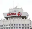  ??  ?? Logo of Xerox company is seen on building in Minsk, Belarus. — Reuters