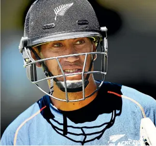  ?? PHOTO: PHOTOSPORT ?? Ross Taylor underwent surgery to remove a growth on his left eye and hasn’t looked back.