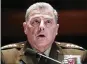  ?? AP ?? Chairman of the Joint Chiefs of Staff Gen. Mark Milley: Base names are an issue of “divisivene­ss.”