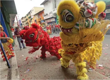  ?? (Sipa) ?? Celebració­n del Nuevo año chino en Panamá.