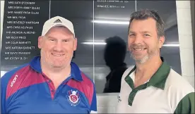  ?? ?? HONOUR: Terry Arnel, left, and Nigel Binney have received life membership­s of Horsham Little Athletics Club.