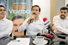  ??  ?? Raúl Mejía, de MC, indicó que de llegar al gobierno todos los funcionari­os harán su 3de3 y se instalará un Comité Auditor Ciudadano que vigilará a las autoridade­s.
