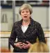  ??  ?? Challenge: Prime Minister Theresa May