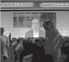  ?? KAMRAN JEBREILI/AP ?? Speaking via a video call to the World Government Summit in Dubai, Elon Musk said making sure the platform can function remained the most important thing for him.