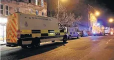  ??  ?? PANIC Resident were told to stay inside as police experts arrived