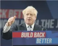  ?? ?? Boris Johnson at the Conservati­ve Party Conference. Pic: Getty Images