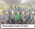  ??  ?? Newcastle Under-15 Girls