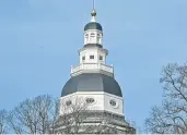  ?? FILE ?? Maryland Capitol Police Officers raise the U.S. and Maryland flags over the State House dome Jan. 10, 2023.