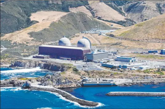  ?? Joe Johnston The Associated Press file ?? The Diablo Canyon Nuclear Power Plant, south of Los Osos, in Avila Beach, Calif., is California’s last operating nuclear power plant.