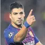  ??  ?? Barcelona’s Luis Suarez