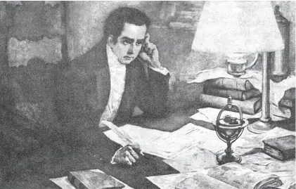  ?? ARCHIVO LA NUEVA. ?? Mariano Moreno nació el 23 de septiembre de 1778 y fue murió el 4 de marzo de 1811.