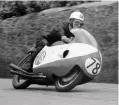  ??  ?? Mcintyre on his IOM TT 100mph lap in ’57