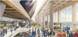  ?? COURTESY ?? Landmark Developmen­t shared new details in a video Sunday of what a reimagined Soldier Field could look like as the Chicago Bears consider a deal to leave the historic South Loop stadium and build a new one in Arlington Heights.