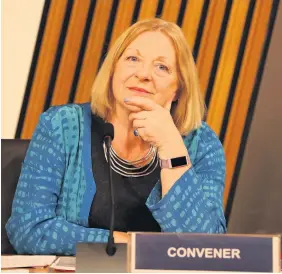  ??  ?? Best wishes Politician­s paid their respects to Linda, who is currently chairing the Alex Salmond inquiry at Holyrood, upon the announceme­nt of her retirement