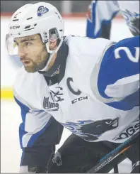  ?? JASON MALLOY/THE GUARDIAN ?? Bailey Webster is the captain of the Saint John Sea Dogs.