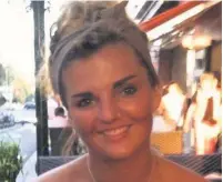  ??  ?? Hannah Whitley, 23, who was killed in a road accident in India in December 2017