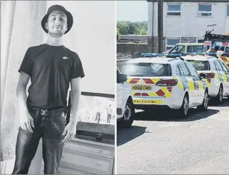  ??  ?? FATALLY WOUNDED
George Allison was killed in an attack in Tichborne Crescent, right. Below: Police at the scene