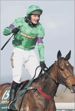  ??  ?? WINNING WAYS: Liam Treadwell was in his element over the Grand National fences.