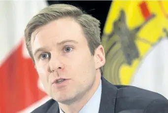  ?? JAMES WEST/CP FILES ?? New Brunswick Premier Brian Gallant says he won’t make major reforms to the province’s electoral process without first holding a referendum or seeking a mandate from voters in an election.