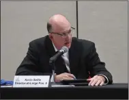  ?? (Arkansas Democrat-Gazette/Thomas Saccente) ?? Fort Smith City Director Kevin Settle asks a question during the Board of Directors’ special study session Tuesday.