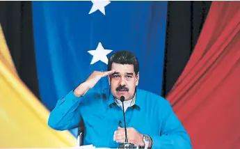  ?? Afp ?? ESTRATEGIA. El presidente venezolano anunció durante su programa televisivo el tercer aumento salarial en lo que va del año, el cual aún no alcanza para comprar una canasta básica.