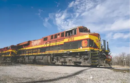  ?? WHITNEY CURTIS/BLOOMBERG FILES ?? CP Rail's proposed merger with Kansas City Southern is considered less likely to stoke competitio­n concerns with regulators compared with the defeated CN bid. “We're not going to behave in a predatory manner that creates that kind of risk,” CP CEO Keith Creel said.