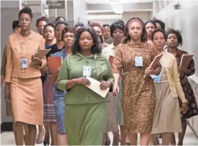  ?? HOPPER STONE ?? Octavia Spencer led female African-American NASA workers as Dorothy Vaughan in “Hidden Figures.” We’re ready to see her lead the whole film.