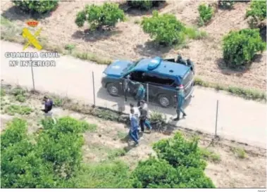  ?? DGGC ?? Captura del vídeo de la detención de Chacón, facilitado ayer por la Guardia Civil.