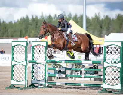  ?? FOTO: HANNA HEINONEN/SRL ?? Jone Illi har inte för vana att spänna sig inför tävling.