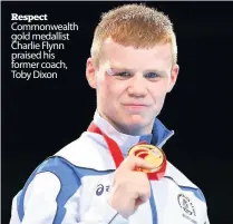  ??  ?? Respect Commonweal­th gold medallist Charlie Flynn praised his former coach, Toby Dixon