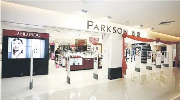  ??  ?? Parkson’s 1H17 results have been deemed by Kenanga Research as a positive indication of a better 2H17.
