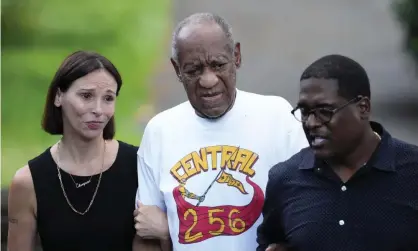  ?? Photograph: Matt Slocum/AP ?? Bill Cosby with his lawyers after his release from prison in June, when Pennsylvan­ia's highest court overturned his sexual assault conviction.