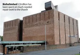  ??  ?? Refurbishe­d £2million has been spent on much-needed repair work to the church