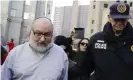  ??  ?? Convicted spy Jonathan Pollard leaves a federal courthouse in New York in November 2015. Photograph: Mark Lennihan/AP