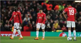  ?? Picture: DAVID KLEIN, REUTERS ?? TIME TO BOUNCE BACK: The disappoint­ment of a meek Champions League exit for Manchester United has got them fired up for the FA Cup.