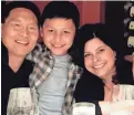  ??  ?? Milton and Sarah Hwang and their son Ethan. Sarah has had MS since 1999.